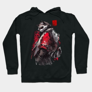 Raccoon japanese style Hoodie